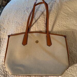 Jessica Moore Tan and Brown Tote Bag